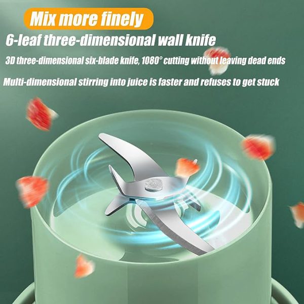 Trending portable USB charged Juicer mug with straw