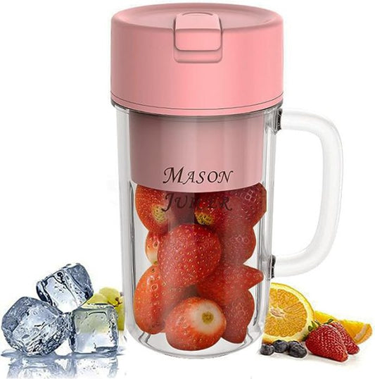 Trending portable USB charged Juicer mug with straw