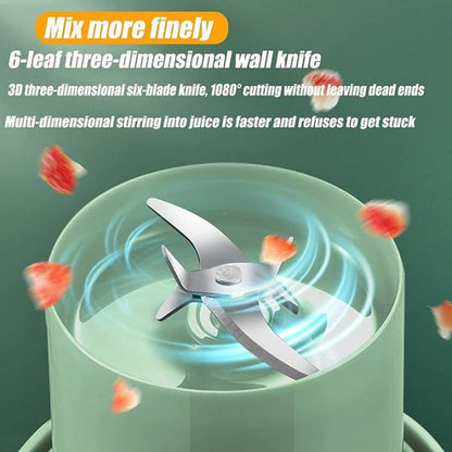 Trending portable USB charged Juicer mug with straw